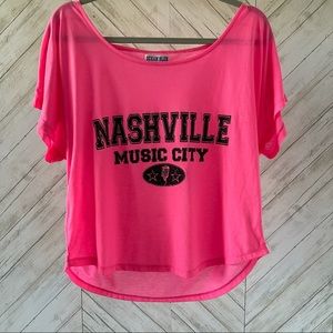 Ocean Blue Bright Pink Tennessee Graphic Tee
